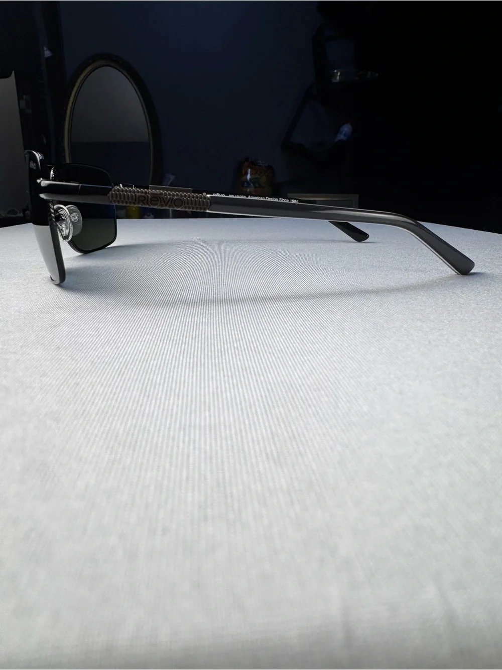 NEW! REVO RE 1244 00 sg50 Ray Polarized Glass Discontinued black/white frames
